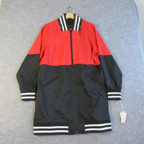 MYCRA Pac Womens Reversible Jacket Coat Rain 1 S M Red Black Packable 830 - Picture 1 of 16